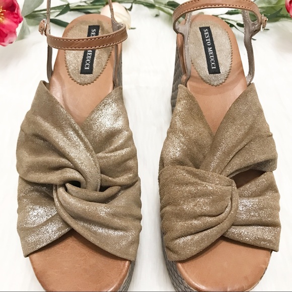 • Sesto Meucci • Metallic Sandals - Picture 2 of 6